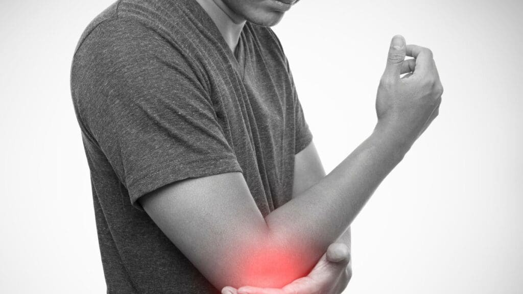 Person With Elbow Pain